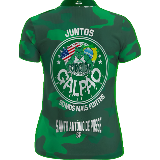 Camisa Camuflada Feminina